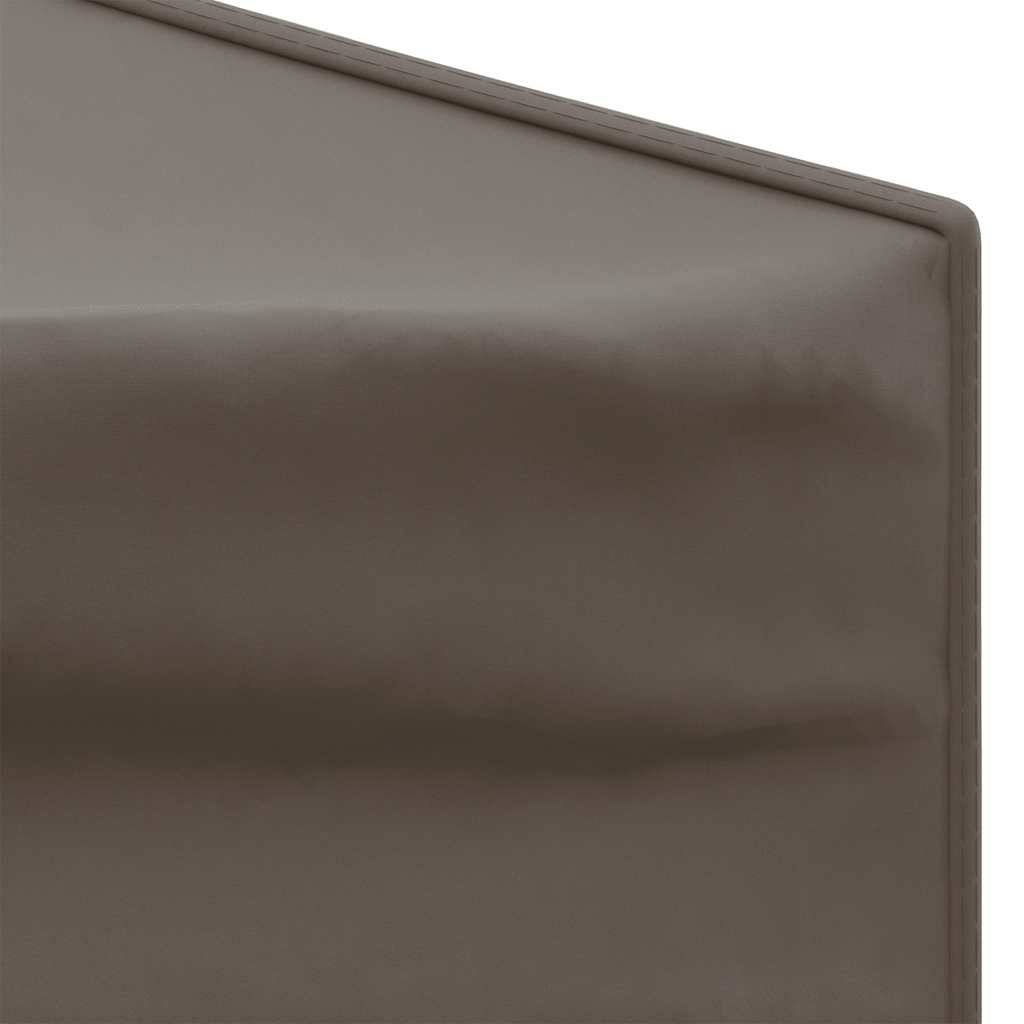 Tente de réception pliable acier et tissu Oxford taupe 197.5 x 197.5 x 234 cm - PANGIVO - Image 5