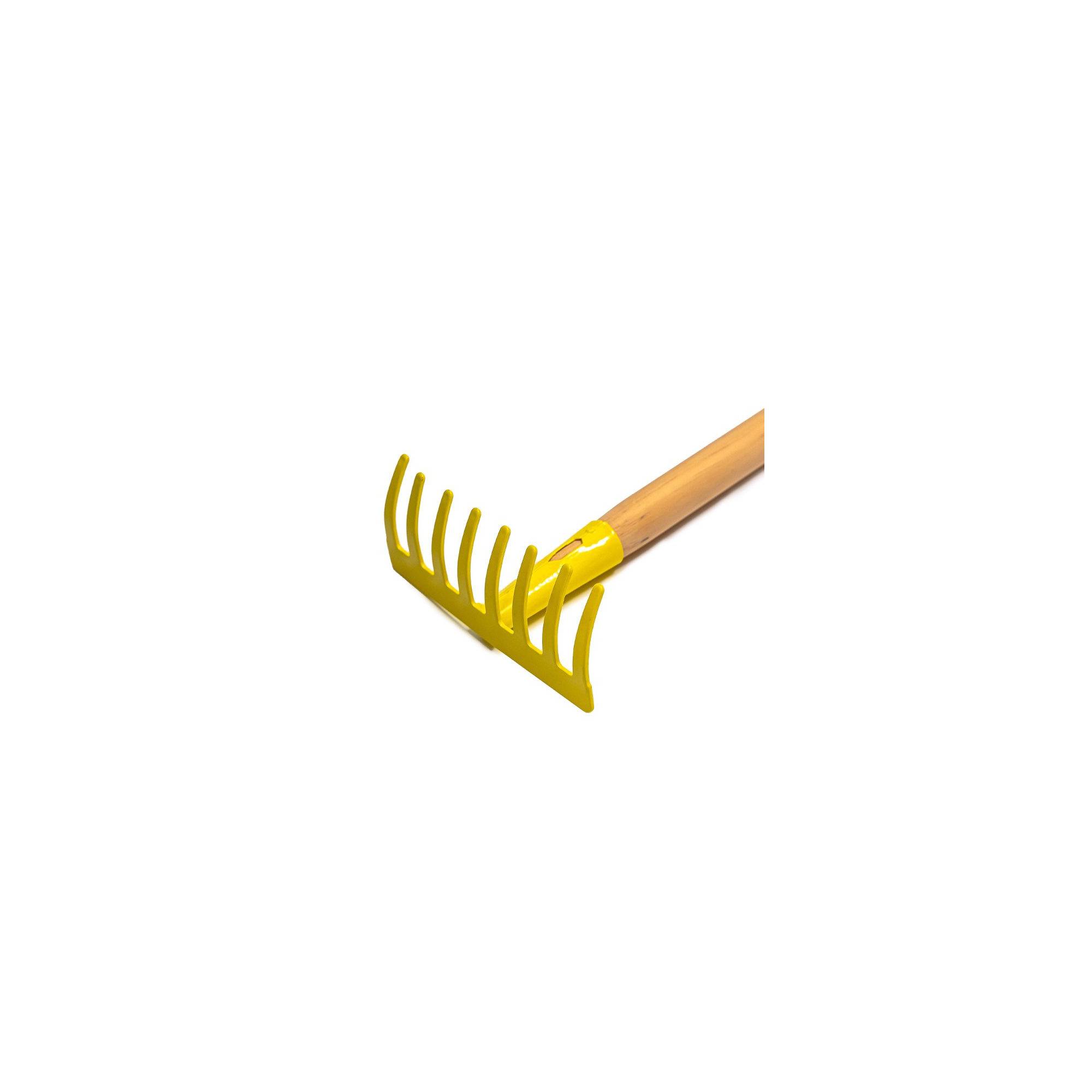 Jouet de plage - Râteau pour enfant - Jaune - Manche en bois - Image 7
