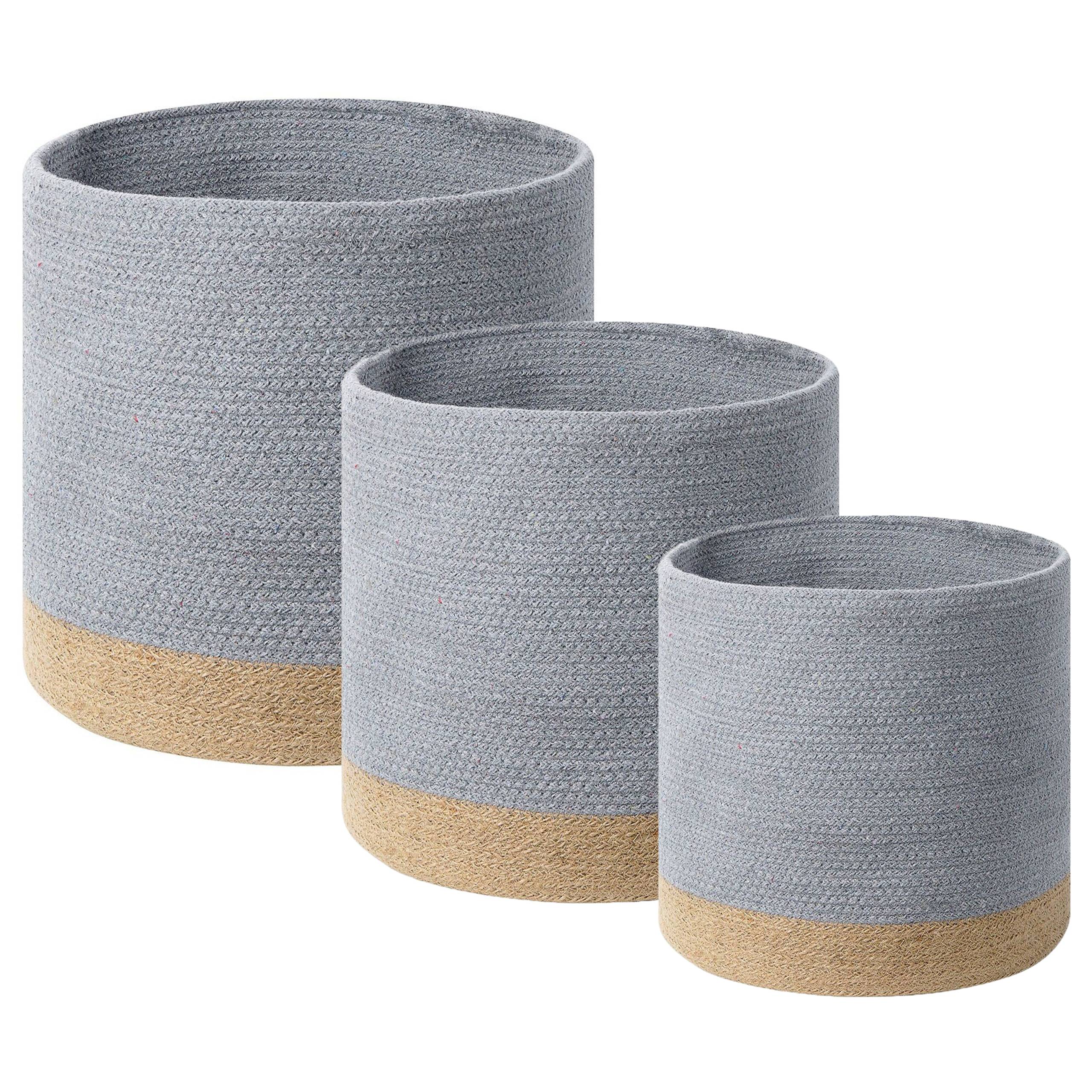 Beliani - Corbeille Coton Gris BASIMA - Beliani - Image 2