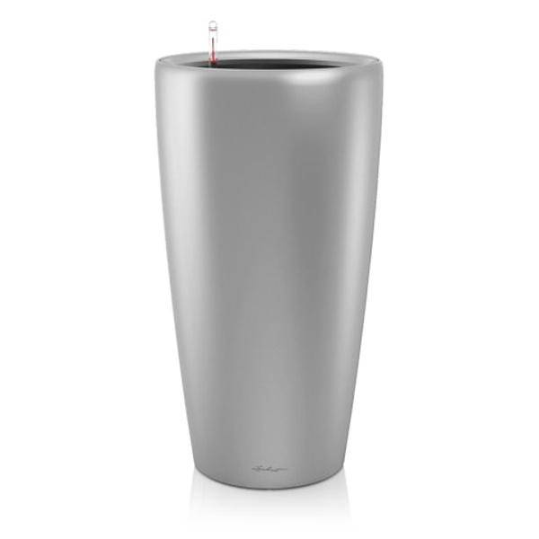 Lechuza - Pot Rondo Premium 32 - kit complet, argent métallisé Ø 32 cm Lechuza - Image 1