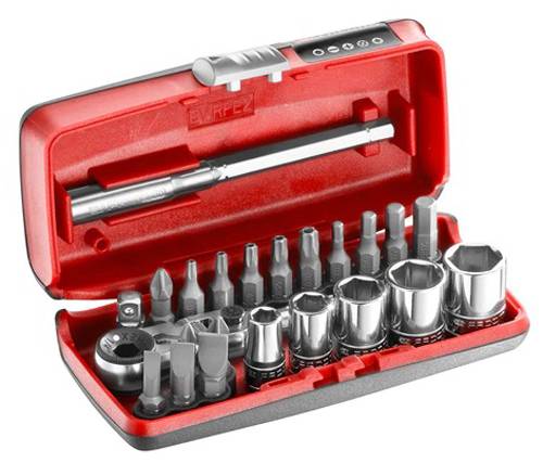 Coffret douilles 1/4'' 6 pans métriques et embouts 23 pièces - FACOM - R1PICOPB - Image 1