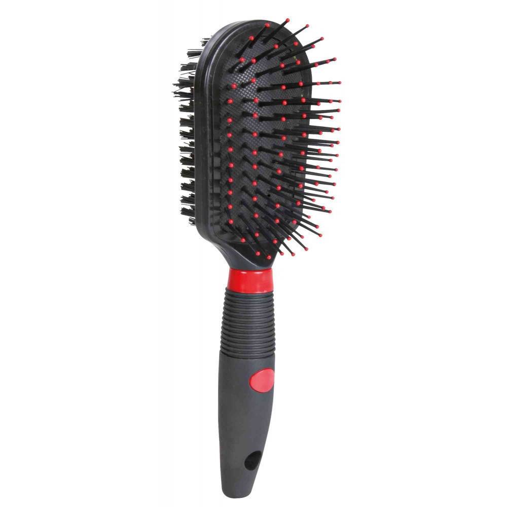 Brosse double face plastique 5 x 19 cm pour chat et chien - Image 1