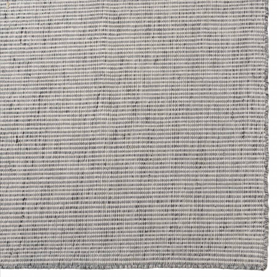 QUENTIN - Tapis rect 200x290cm en laine tissée couleur blanc/gris chiné - Image 4