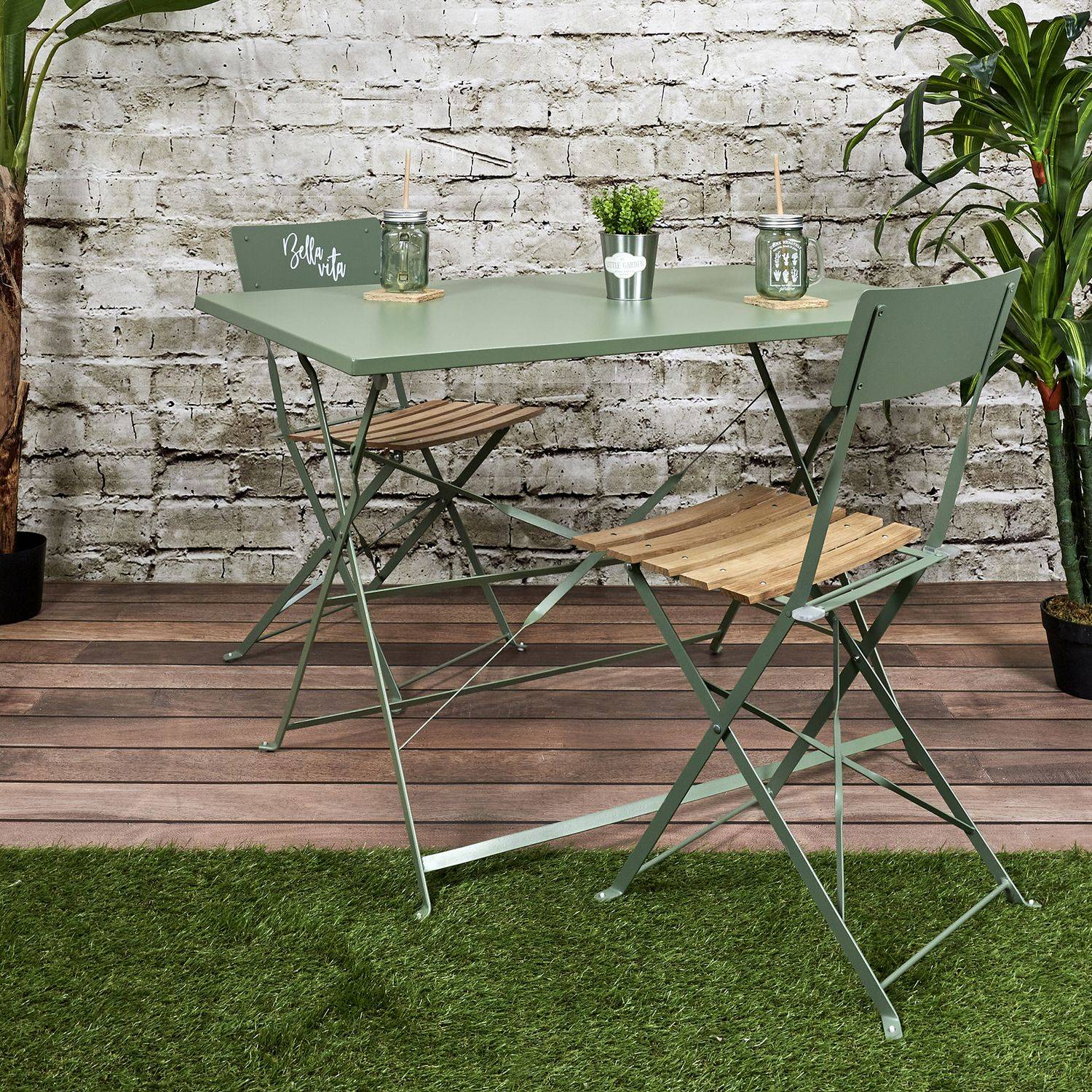 The Home Deco Factory - Lot de 2 Chaises pliantes Bella Vita - The Home Deco Factory - Image 2