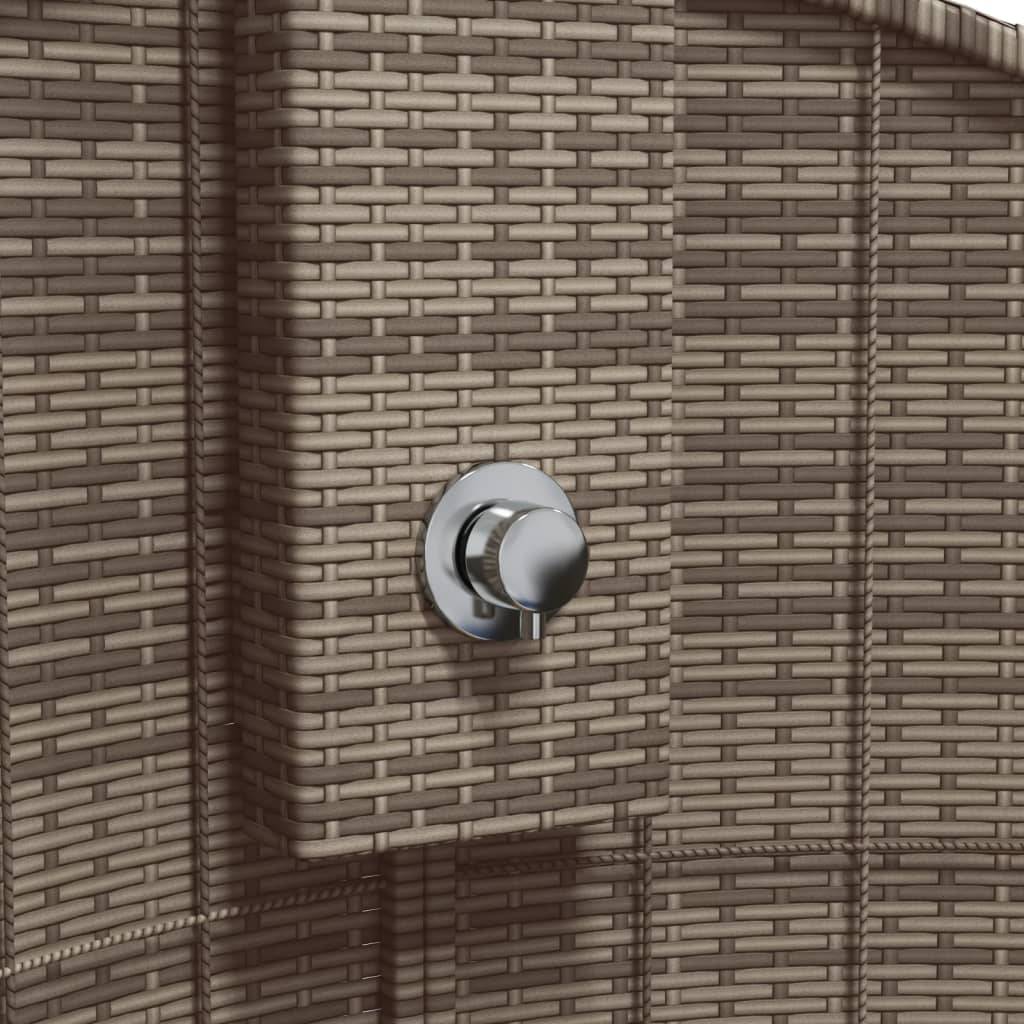Douche d'exterieur bois d'acacia avec finition huilée gris  100 x 100 x 241,5 cm  - Prolenta premium - Image 8