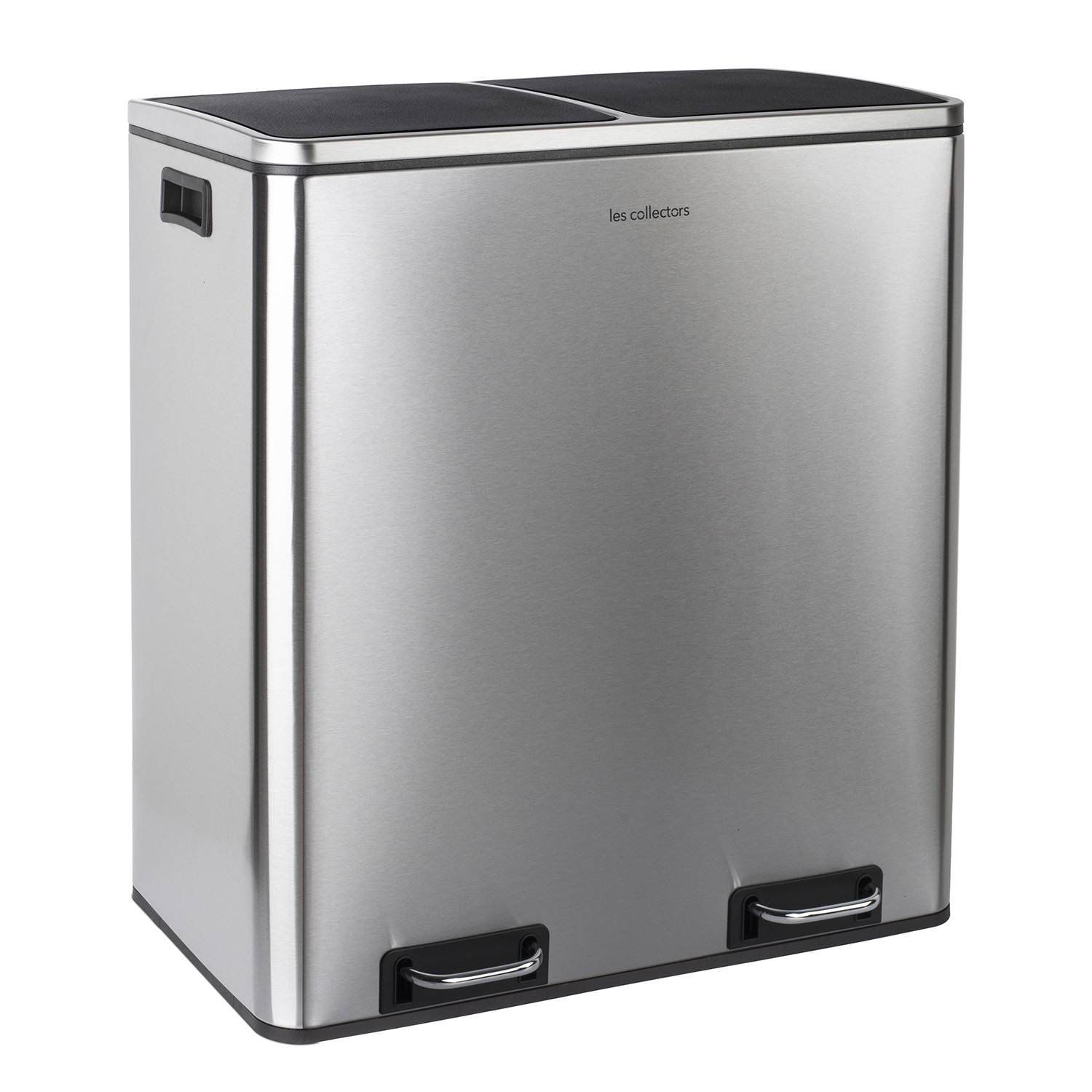 Poubelle de tri à pédale 2 x 30L, inox edition - N°904 Les Collectors - Image 4