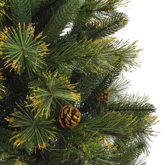Sapin de Noël | Arbre de Noël artificiel avec branches pliables et cônes 150 cm Maison Chic - Image 8