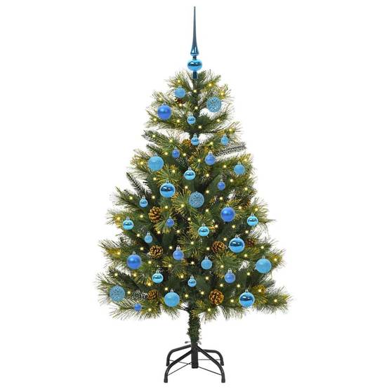 Sapin de Noël | Arbre de Noël artificiel avec branches pliables et cônes 150 cm Maison Chic - Image 3