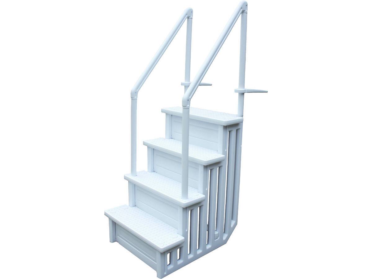 Habitat Et Jardin - Escalier Simple Pour Piscine En Plastique -habitat Et Jardin - Image 1