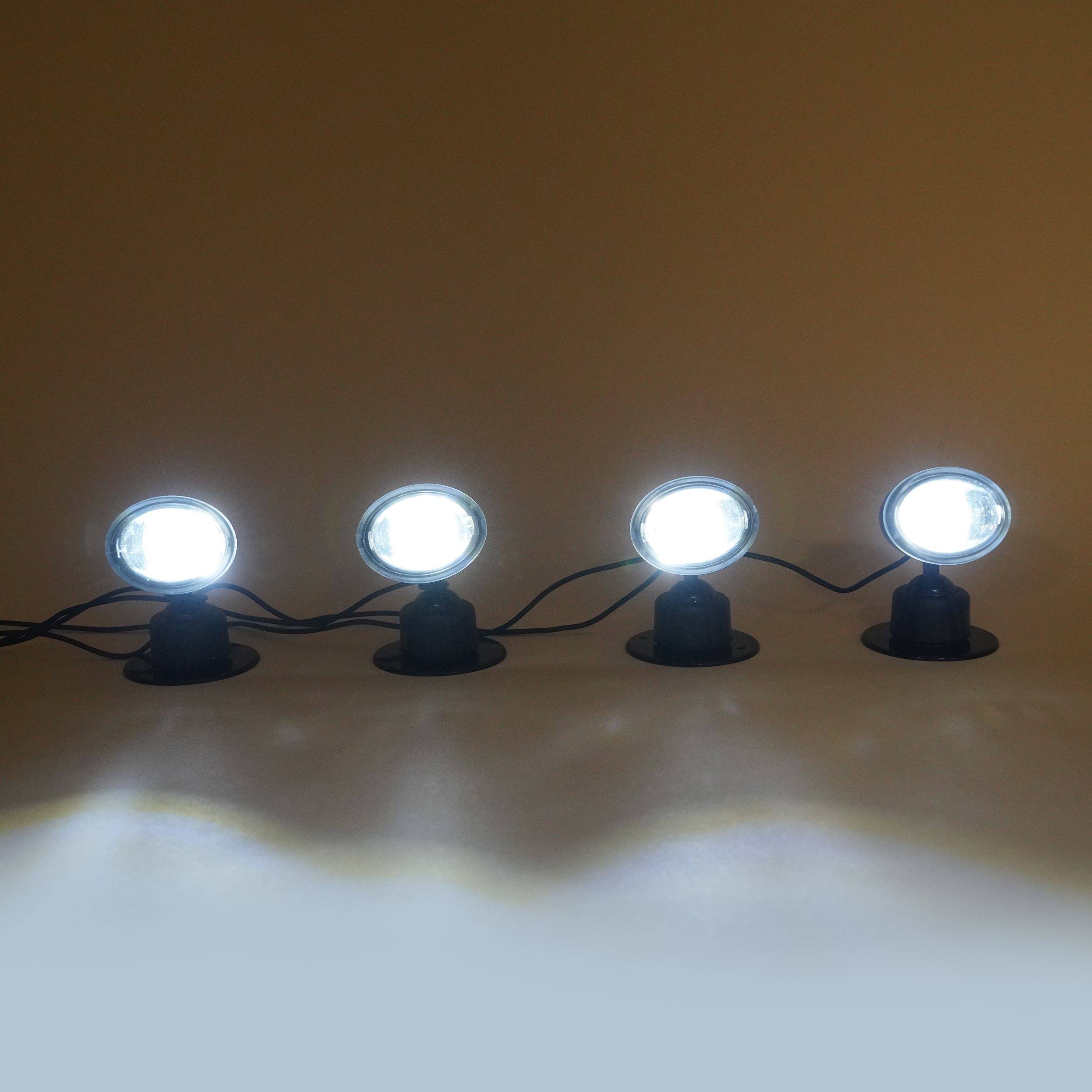 Kit de 4 projecteurs solaires esotec Quattro Power avec module solaire résistant aux intempéries IP65 102142 - Image 4