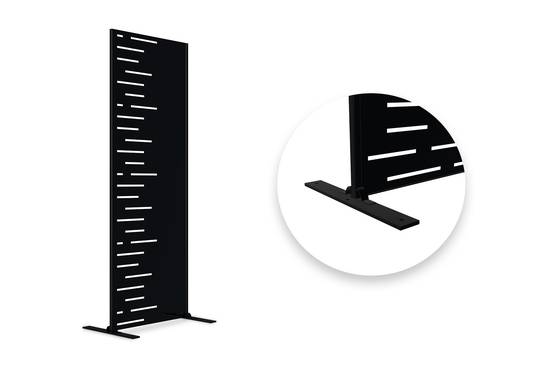 Casanoov Lot de 3 panneaux décoratifs ARLBERG Noir H.160 cm motifs côté gauche - Image 3