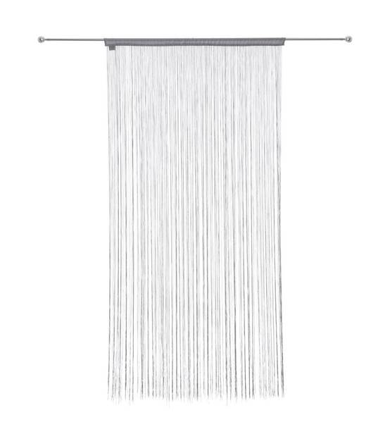 Rideau fil Gris 90 x 200 cm densité optimale - Image 2