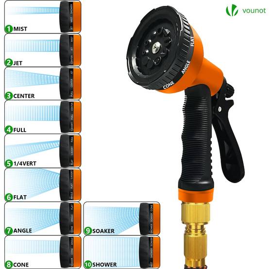 Tuyau d’Arrosage Extensible 30m Renforce avec Accessoires orange - Image 3