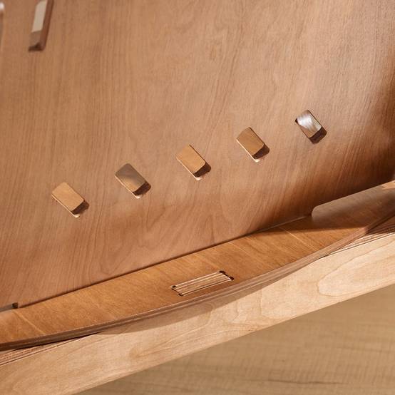 SoBuy Fauteuil de Salon et Bureau Ergonomique, Structure à Tenons et Mortaises, Hauteur d'Assise 35cm, Brun - Image 7