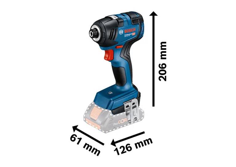 Bosch Professional - Visseuse à chocs GDR 18 V-200 C CLICK/GO - BOSCH - avec 2 batteries 18V 4.0 Ah - chargeur - L boxx- 06019J2107 - Image 3