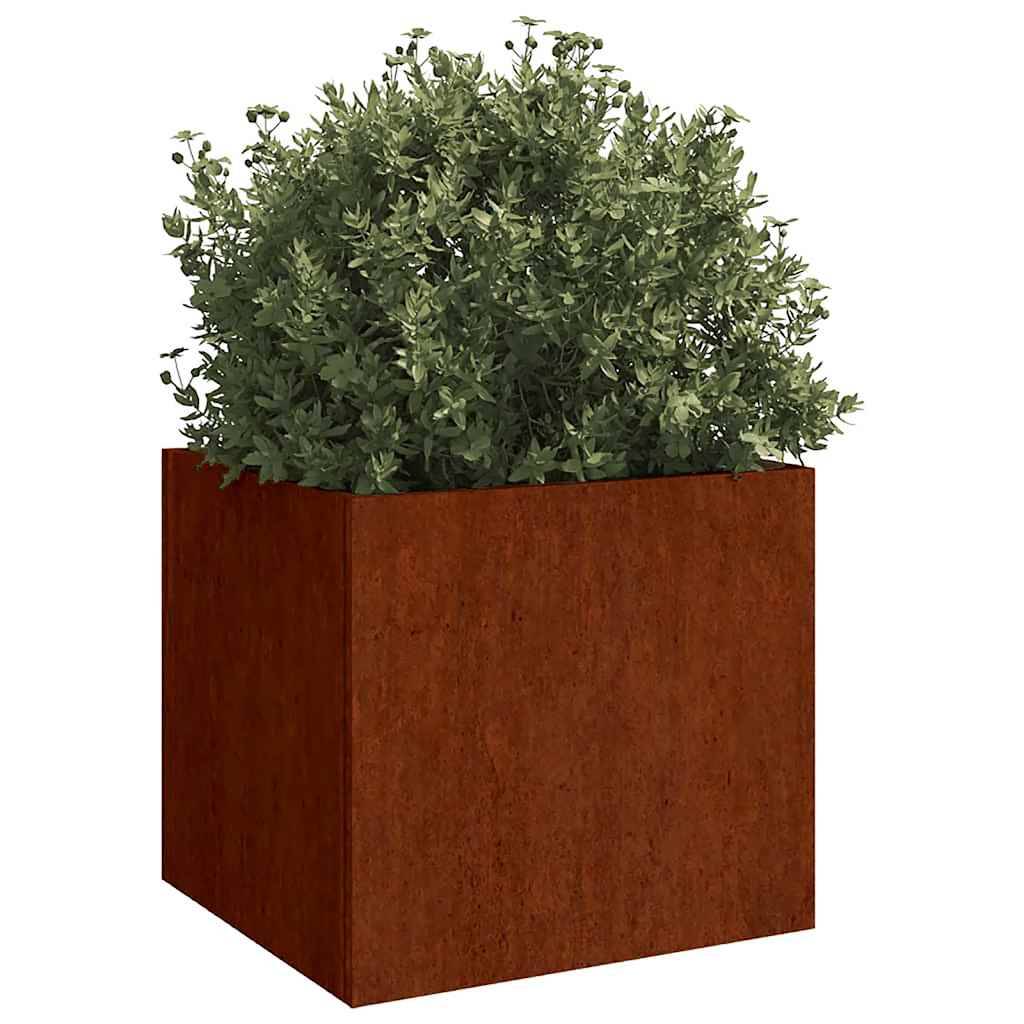Vidaxl - Jardinières 2 pcs 32x30x29 cm acier corten vidaXL 821548 - Image 4