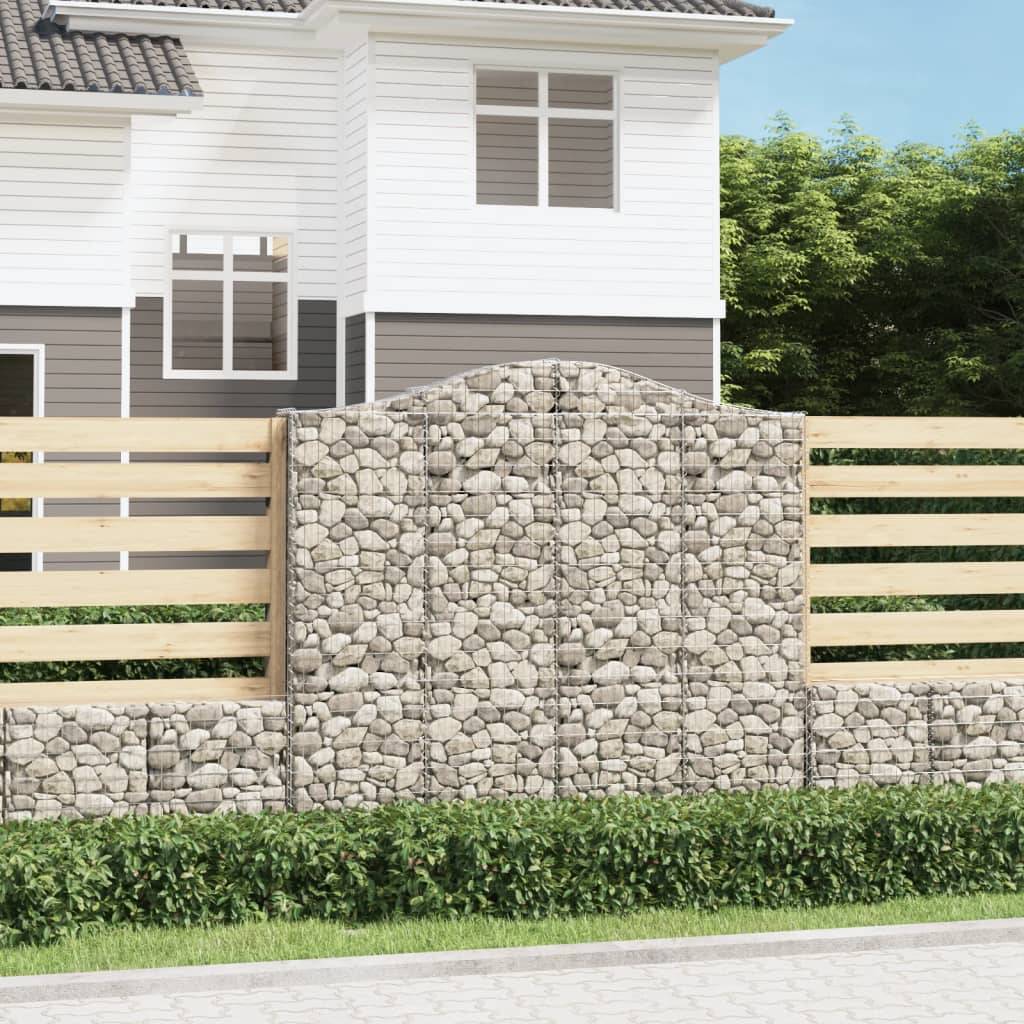 Vidaxl - Panier de gabions arqué 200x30x180/200 cm Fer galvanisé vidaXL 153389 - Image 1