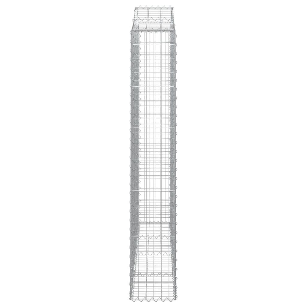 Vidaxl - Panier de gabions arqué 200x30x180/200 cm Fer galvanisé vidaXL 153389 - Image 5