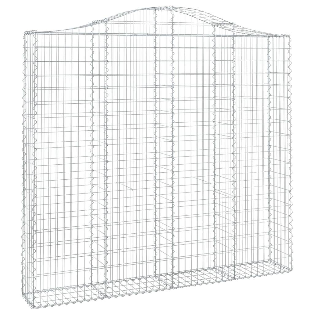 Vidaxl - Panier de gabions arqué 200x30x180/200 cm Fer galvanisé vidaXL 153389 - Image 2
