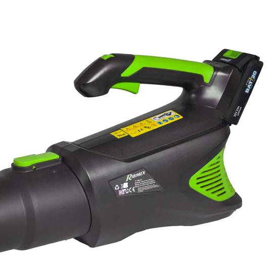 Ribimex - Souffleur de jardin à batterie R-BAT20 20v batterie 2amp et chargeur - Image 2