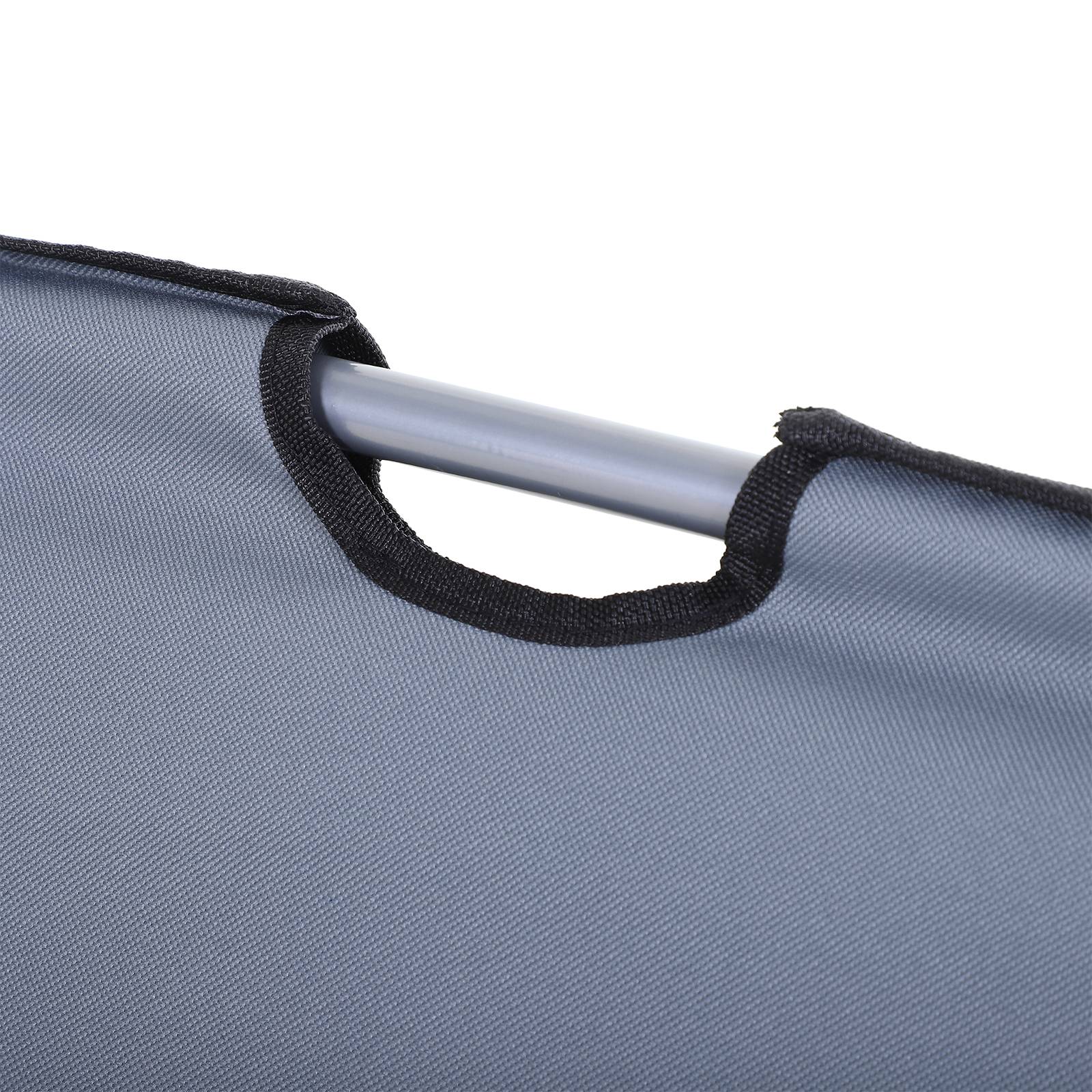 Outsunny - Lot de 2 tapis de plage rembourré - nattes de plage - dossier inclinable multi-positions - sac transport inclus - métal polyester PE gris - Outsunny - Image 9