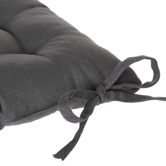 Jardideco - Coussin pour chaise de jardin Gris Foncé 38 x 38 cm - Image 3