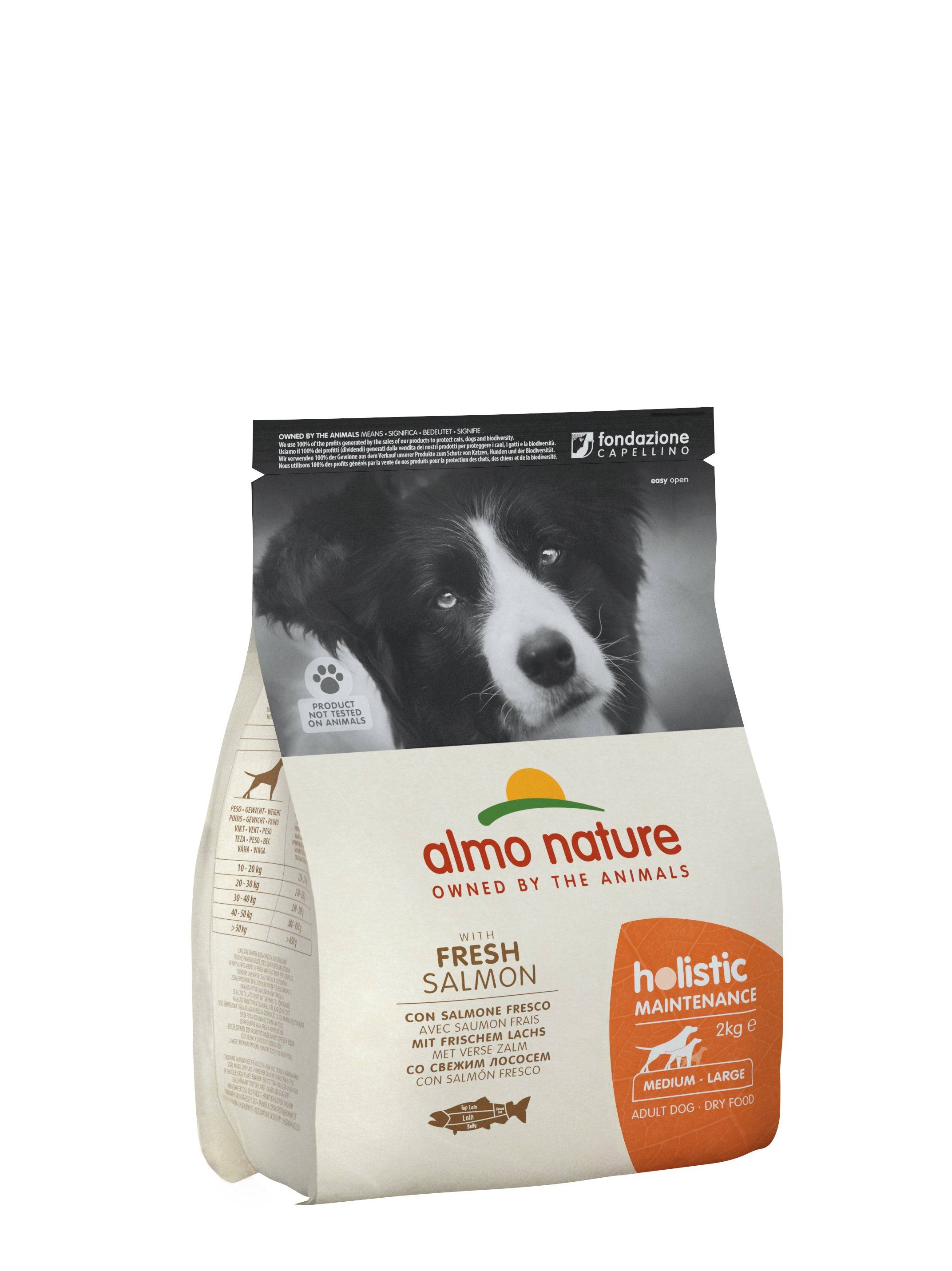 Almo Nature - Almo Nature - Croquettes Holistic Maintenance au Saumon pour Chien de Taille Moyenne - Image 1