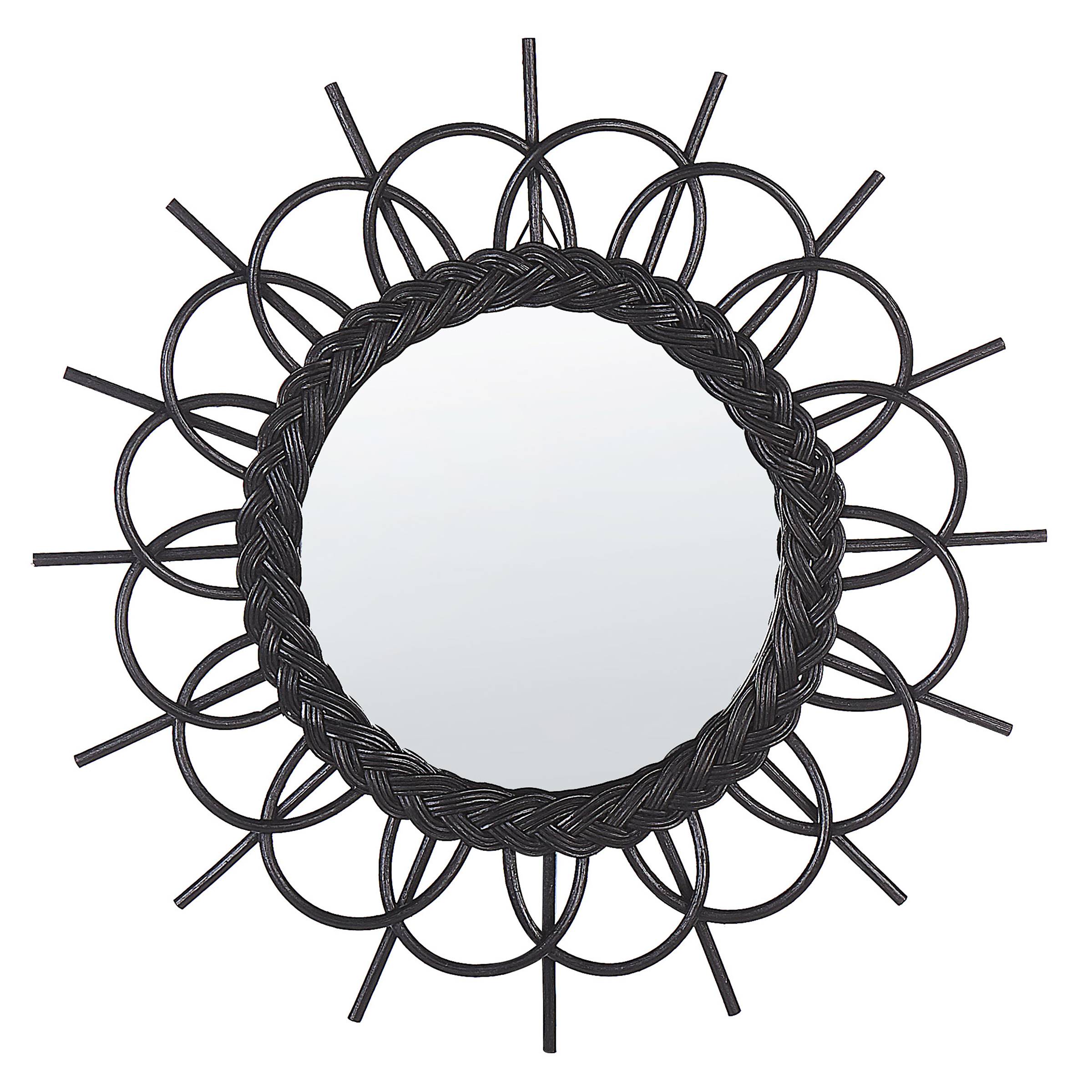 Beliani - Miroir Rotin Noir TELAKIA - Beliani - Image 2