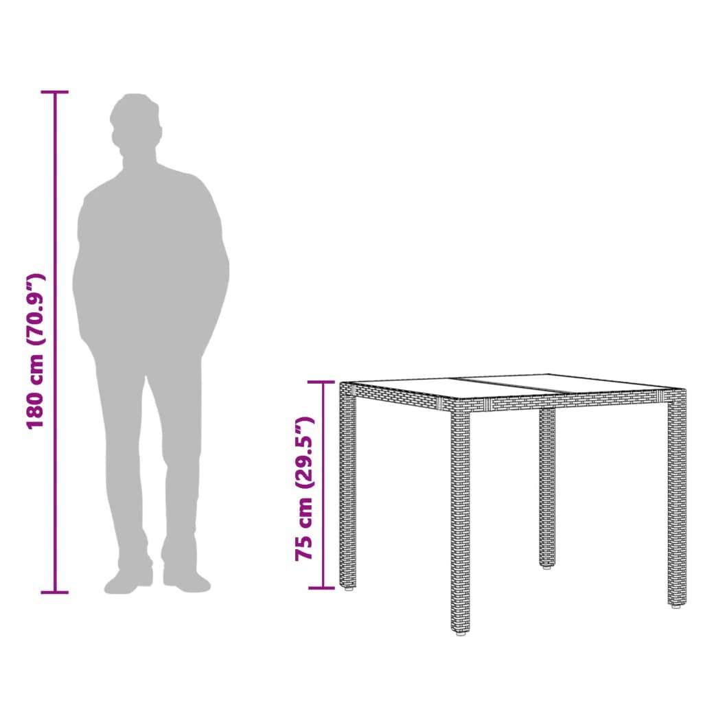 Prolenta Premium - Table bois composite Michiel Naturel 90 X 90 X 75 cm - P87211N - Image 10