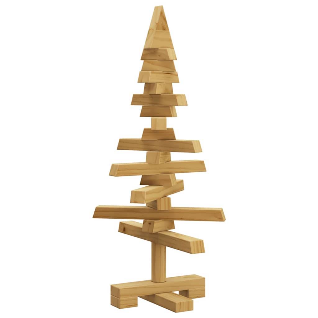 Maison Chic - Sapin de Noël | Arbre de Noël en bois Marron 60 cm Bois massif en pin Maison Chic - Image 1