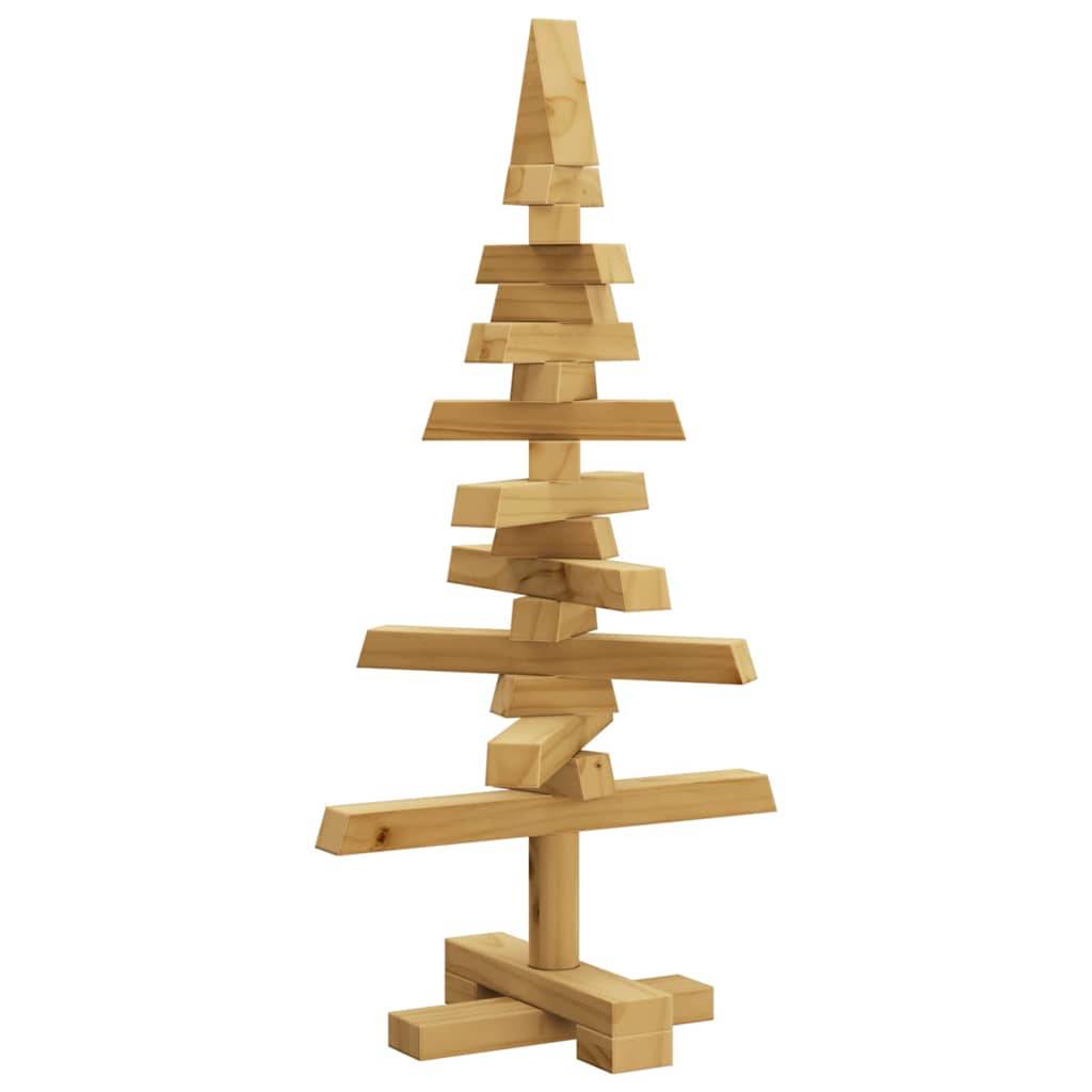 Maison Chic - Sapin de Noël | Arbre de Noël en bois Marron 60 cm Bois massif en pin Maison Chic - Image 6