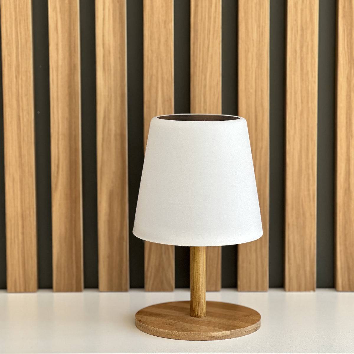 Lumisky - Lampe de table solaire STANDY MINI WOOD SOLAR H25cm - Image 4