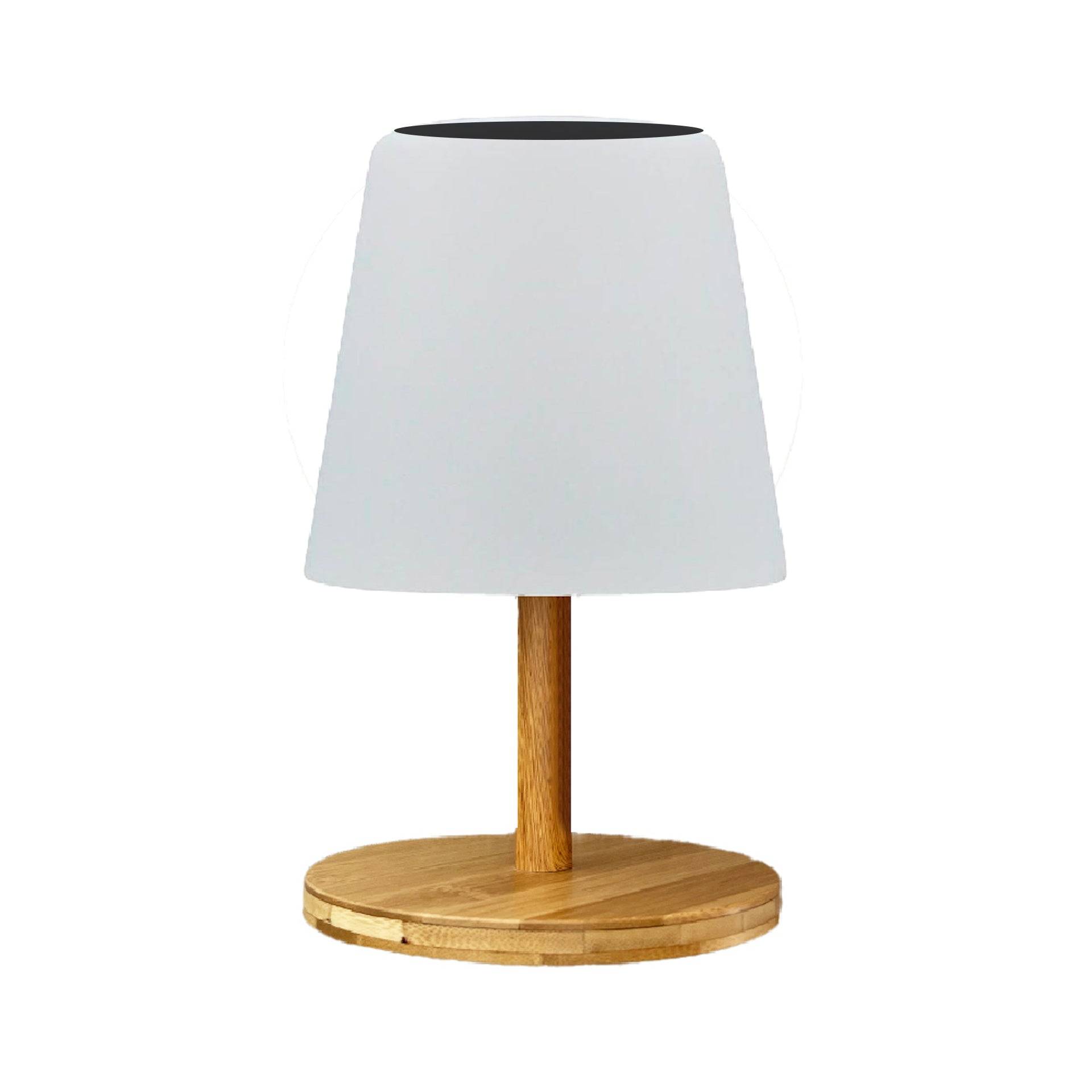 Lumisky - Lampe de table solaire STANDY MINI WOOD SOLAR H25cm - Image 1