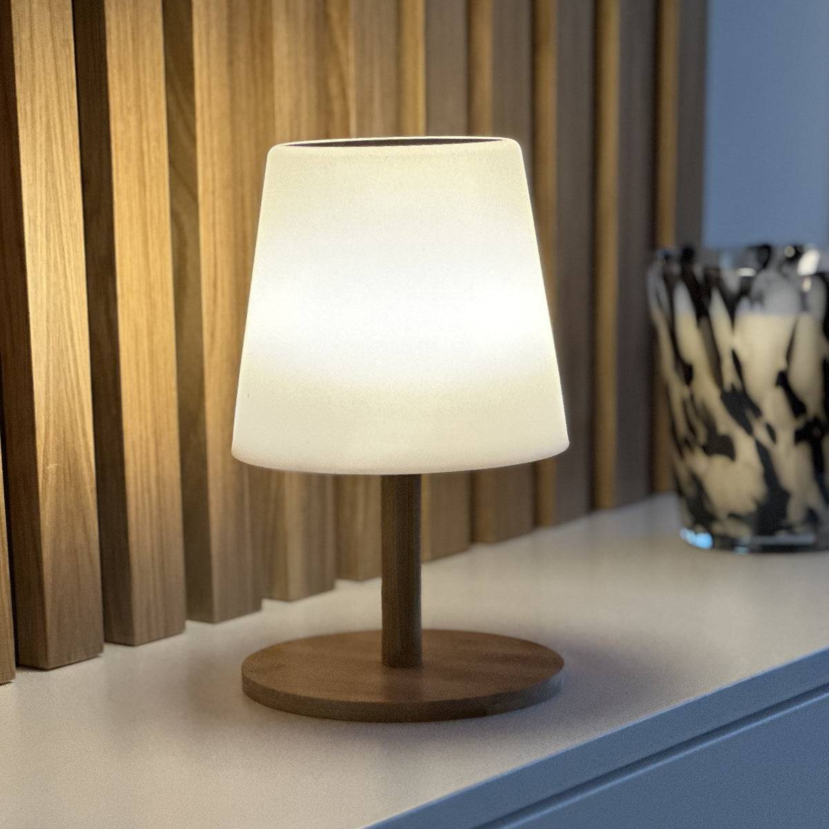 Lumisky - Lampe de table solaire STANDY MINI WOOD SOLAR H25cm - Image 3