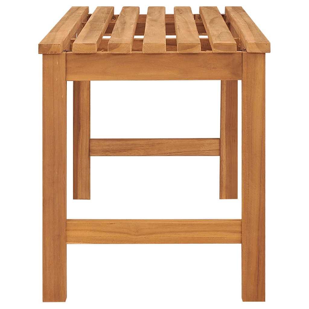 ComfortXL - Banc de jardin bois teck massif aménagement intérieur extérieur 114 cm brun - ComfortXL Outdoor Living - Image 5