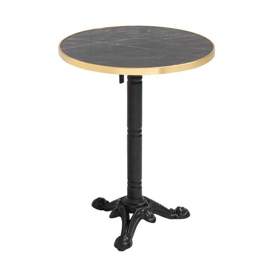 Oviala - Table de terrasse 60 cm inclinable marbre noir et 2 chaises rouge Montmartre - Oviala - Image 6