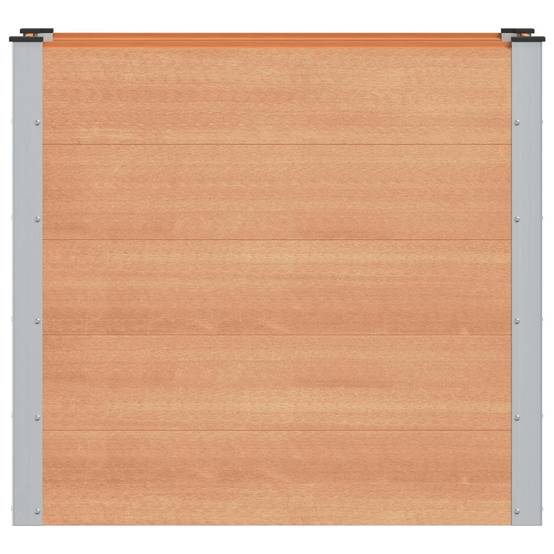 ComfortXL - Jardinière Surélevée WPC Aluminium Culture Légumes Fleurs 100x50x91cm Marron - ComfortXL Outdoor Living - Image 3