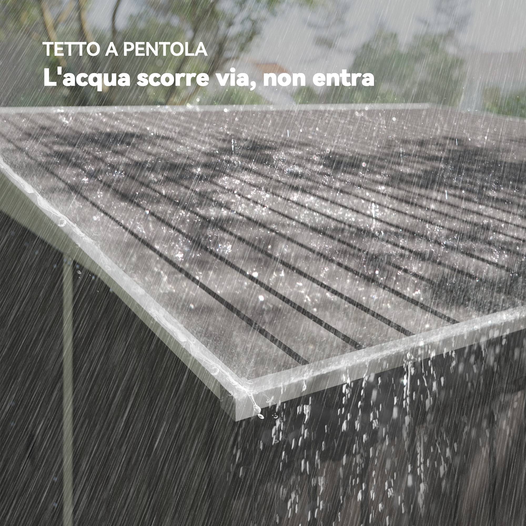 ComfortXL - Abri de jardin acier galvanisé gris 280 x 345 cm double porte coulissante - ComfortXL Outdoor Living - Image 10
