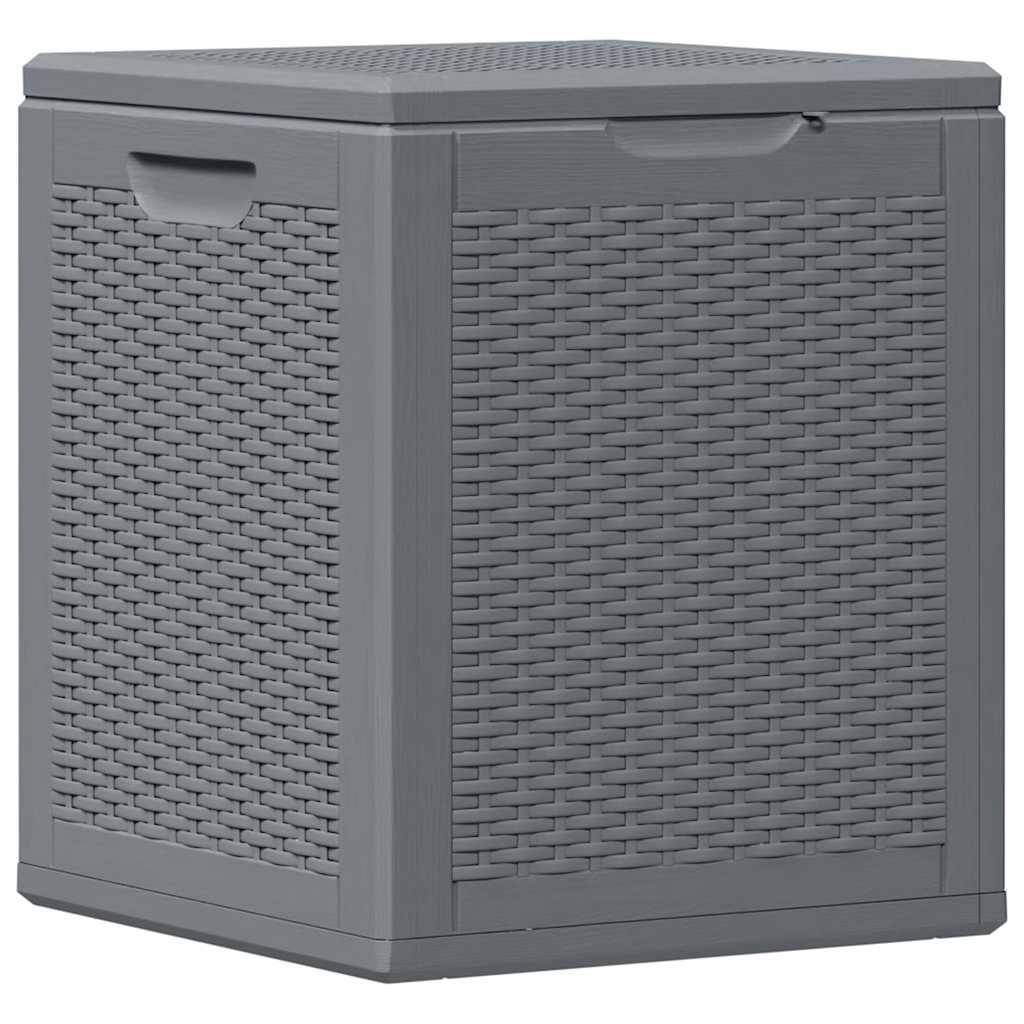 Vidaxl - Boîte de rangement de jardin gris PP rotin 90 L vidaXL 364059 - Image 2