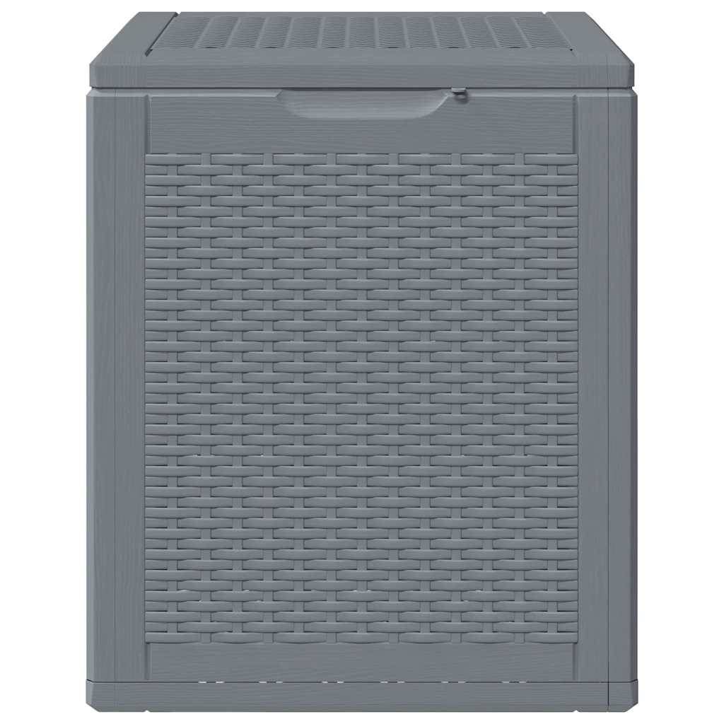 Vidaxl - Boîte de rangement de jardin gris PP rotin 90 L vidaXL 364059 - Image 9