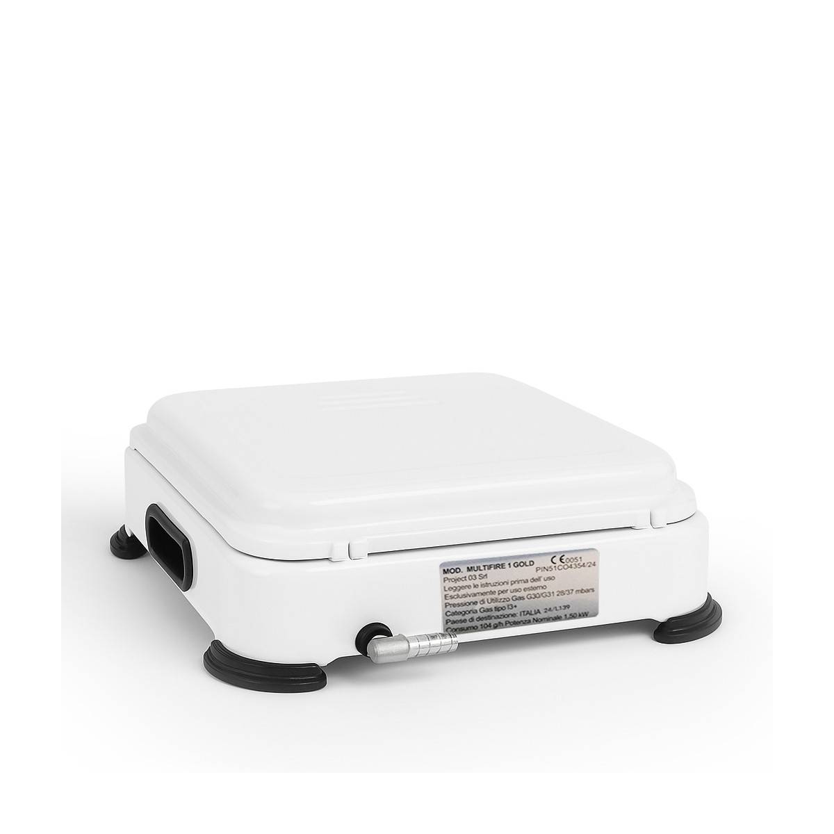 Réchaud à gaz portable 1 feu 1500W Blanc Brûleur fonte amovible Gaz butane/propane Cuisson d'appoint Exterieure Camping GOLD - Image 5