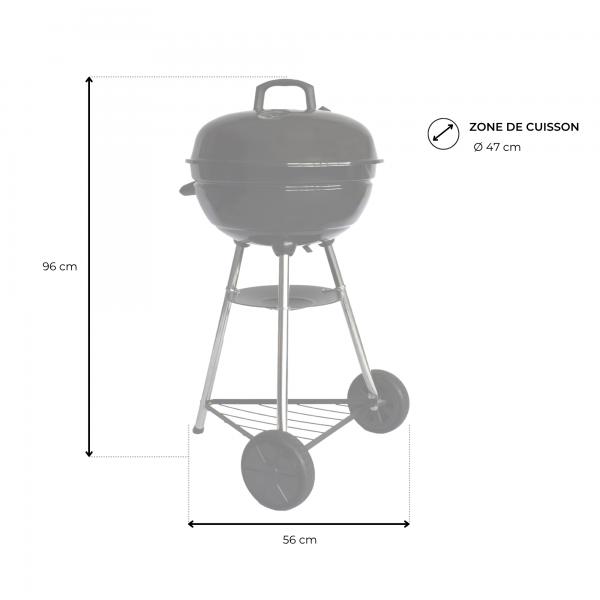 Barbecue à charbon SMOK 50 - Image 6