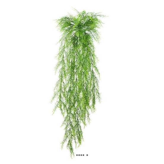 Chute d'asparagus sprengeri artificiel L 75 cm lg 30 cm plastique - Image 2