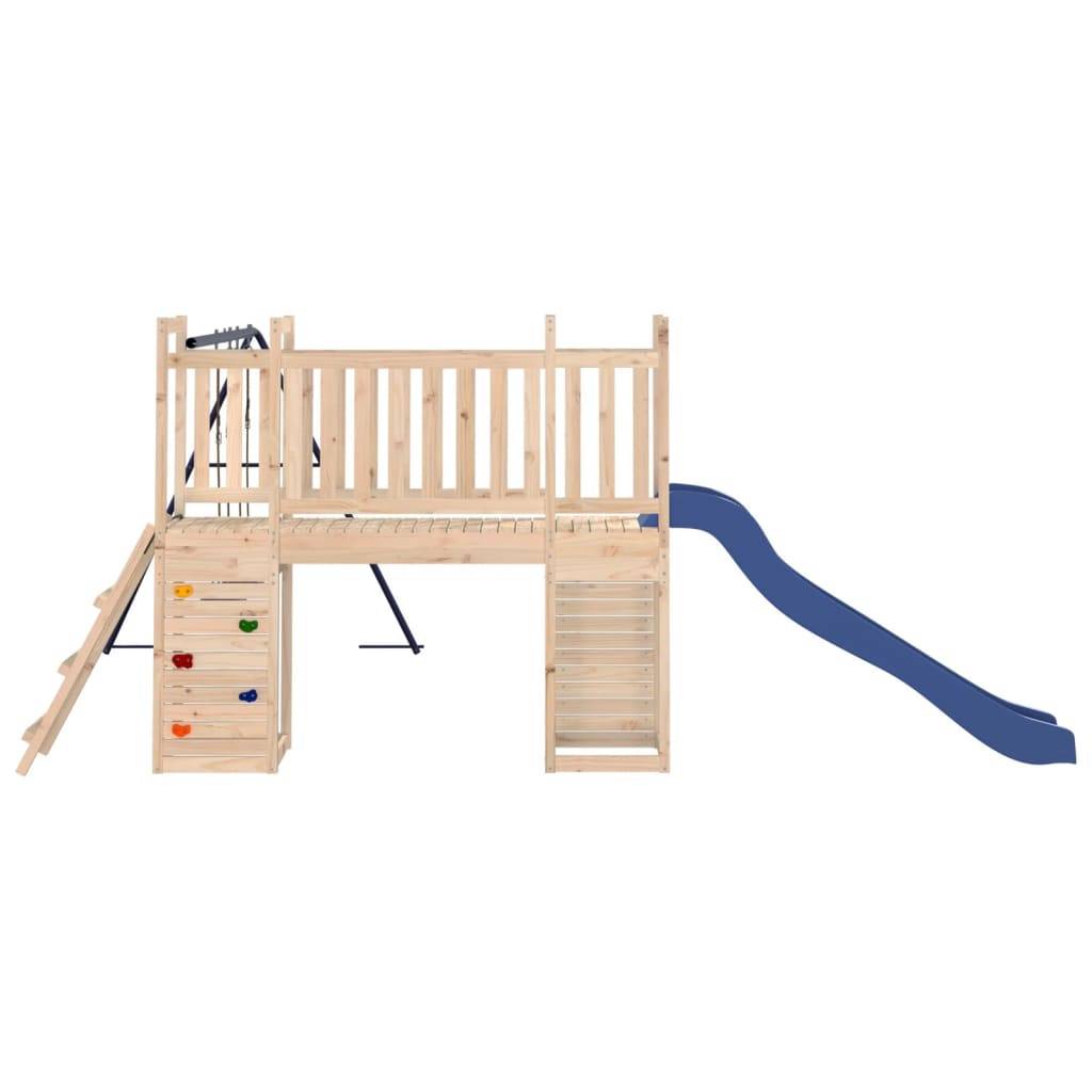 Helloshop26 - Aire de jeux d'extérieur balançoires toboggan portiques robuste jeux jardin 308 x 461 x 169 cm bois de pin massif - Image 3