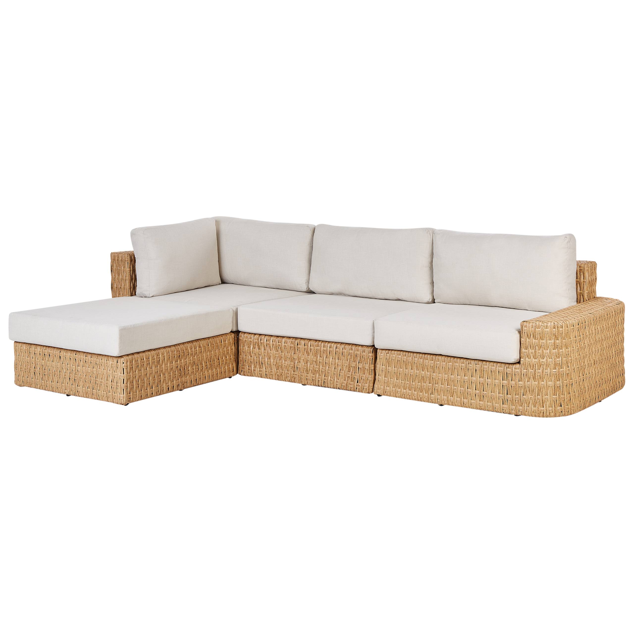 Beliani - Set de jardin Polyrotin Beige OLIVERI Beliani - Image 4