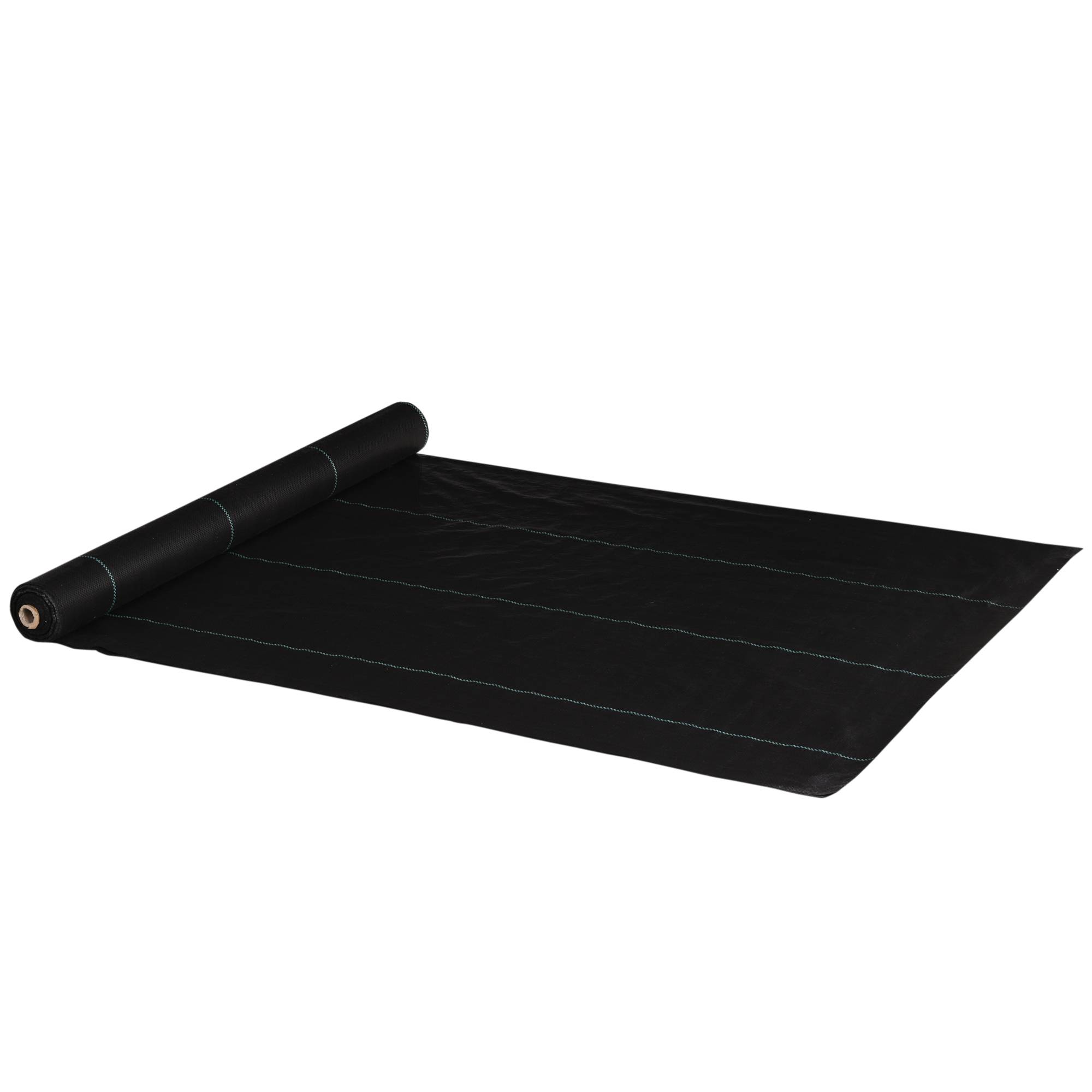 ComfortXL - Toile de paillage anti-mauvaises herbes en polypropylène noir 2 x 25 m 60 g/m² pour jardin et potager drainante - Image 10