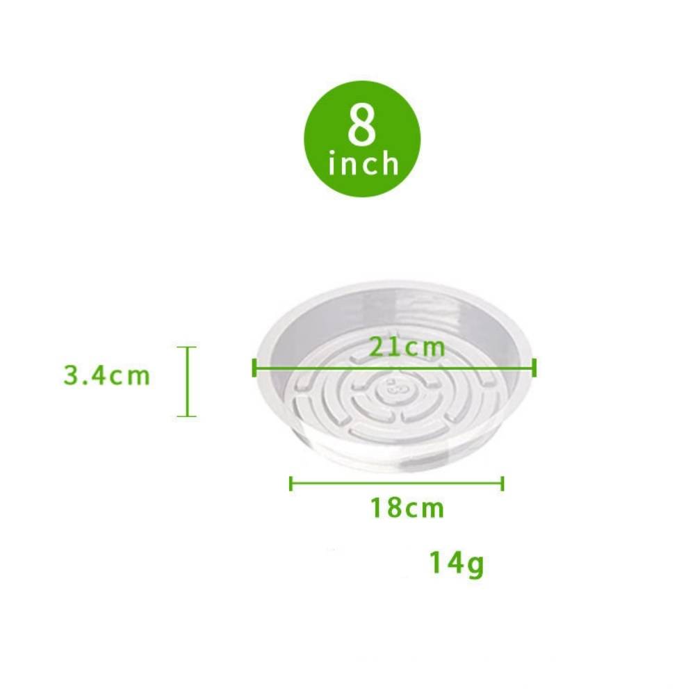 Lytech - Plateaux de Soutènement Transparents 20 cm - Lot de 10 - Antidérapants et Étanches pour Pots de Plantes - Lytech - Image 2