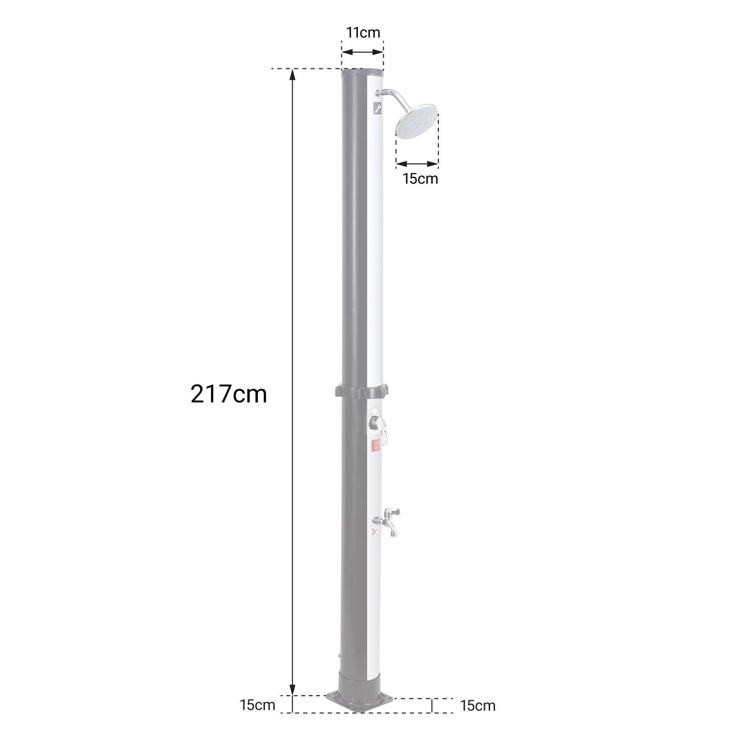 Happy Garden - Douche solaire MOOREA noire et argent 18L - HAPPY GARDEN - Image 7