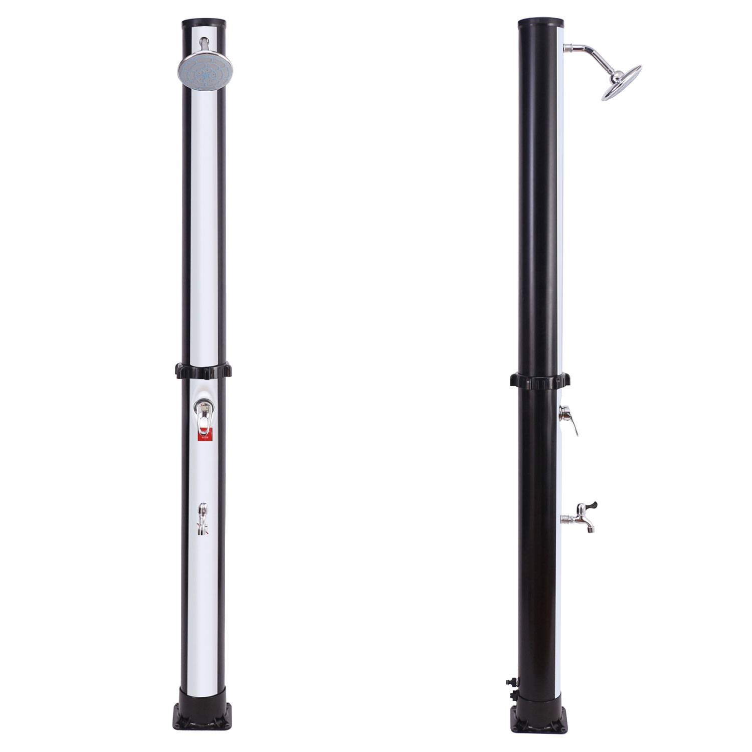Happy Garden - Douche solaire MOOREA noire et argent 18L - HAPPY GARDEN - Image 9