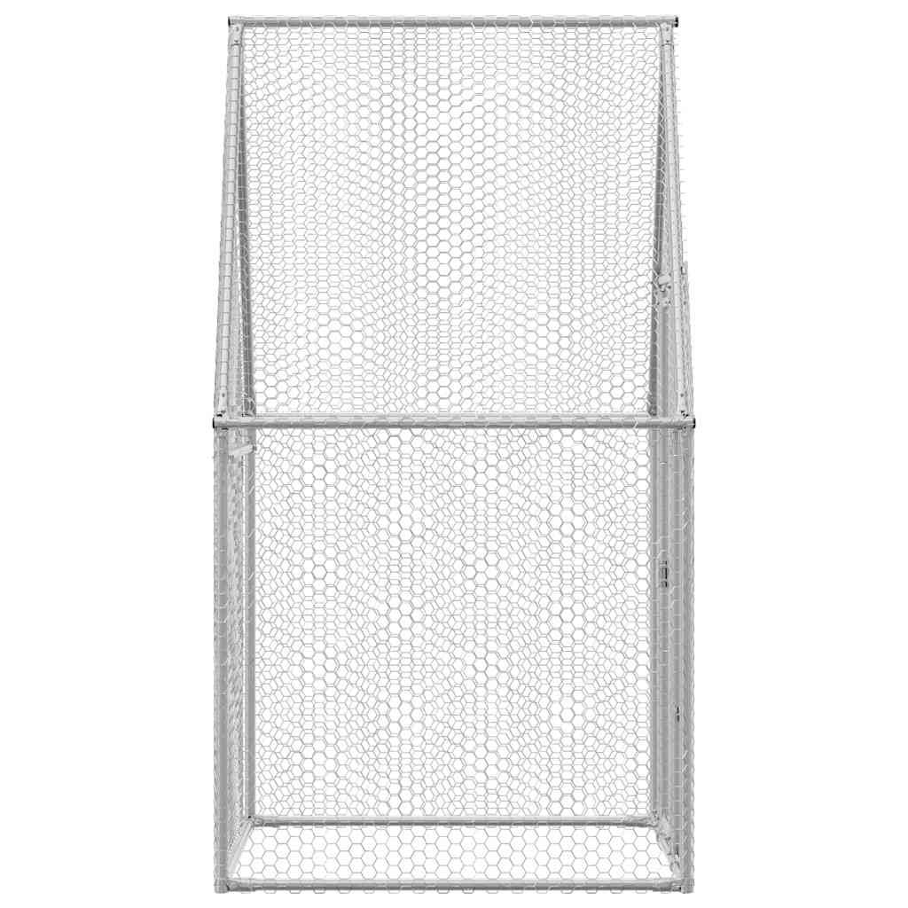 Vidaxl - Cage pour poules argenté 100x100x190 cm acier galvanisé vidaXL 172549 - Image 7